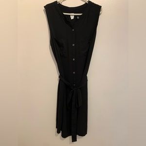 GAP sleeveless shirt dress with tie for waist! Excellent condition!